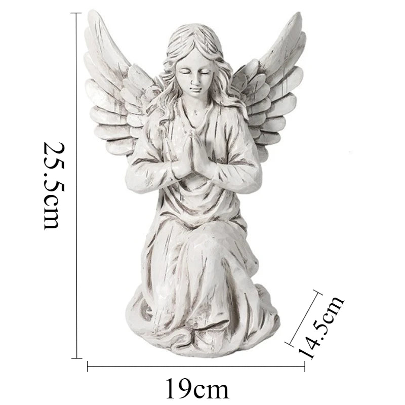 Kneeling Angel Figurines Nordic Sculptures Luxury Modern Creative Ornaments Aesthetic Art Gardens Ornament Garden Decorations